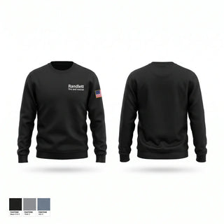 Crew Neck Sweatshirt, Randlett fire and rescue, Fire Department, Teamtime, Team time, sublimation, custom sports apparel, team uniforms, spirit wear, spiritwear, sports uniforms, custom shirts, team store, custom team store, fundraiser sports, apparel fundraiser