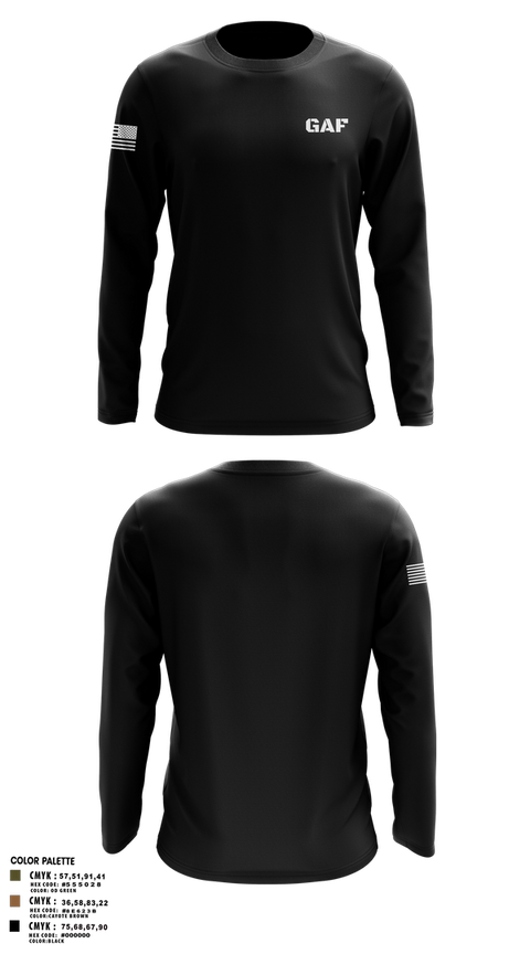Long Sleeve Performance Shirt, GAF, , Teamtime, Team time, sublimation, custom sports apparel, team uniforms, spirit wear, spiritwear, sports uniforms, custom shirts, team store, custom team store, fundraiser sports, apparel fundraiser