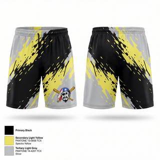 Athletic Shorts With Pockets, Newark Piratas, Baseball, Teamtime, Team time, sublimation, custom sports apparel, team uniforms, spirit wear, spiritwear, sports uniforms, custom shirts, team store, custom team store, fundraiser sports, apparel fundraiser
