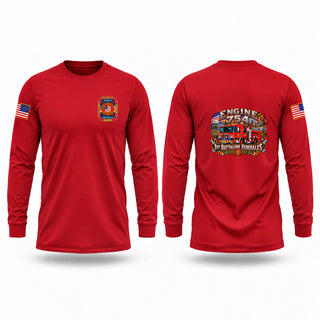 Long Sleeve Performance Shirt, Fort Detrick Forest Glen Federal Firefighters, Fire Department, Teamtime, Team time, sublimation, custom sports apparel, team uniforms, spirit wear, spiritwear, sports uniforms, custom shirts, team store, custom team store, fundraiser sports, apparel fundraiser