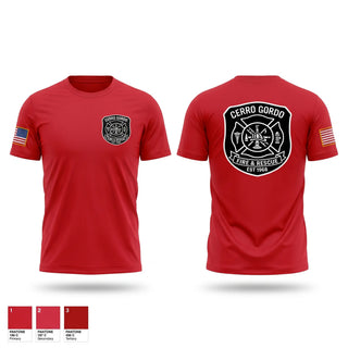 Short Sleeve Performance Shirt, Cerro Gordo Fire Rescue, EMS/EMT, Teamtime, Team time, sublimation, custom sports apparel, team uniforms, spirit wear, spiritwear, sports uniforms, custom shirts, team store, custom team store, fundraiser sports, apparel fundraiser
