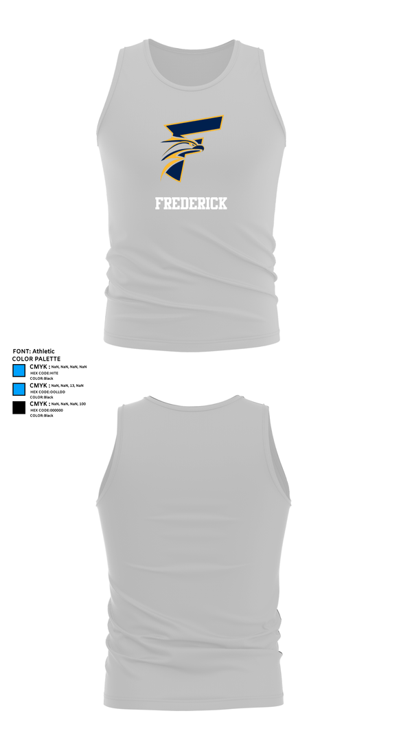 Tank Top, Frederick, Men's Basketball, Teamtime, Team time, sublimation, custom sports apparel, team uniforms, spirit wear, spiritwear, sports uniforms, custom shirts, team store, custom team store, fundraiser sports, apparel fundraiser
