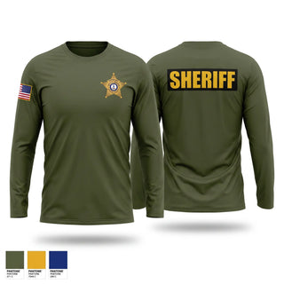 Long Sleeve Performance Shirt, Orange County Sheriff’s Office, Police, Teamtime, Team time, sublimation, custom sports apparel, team uniforms, spirit wear, spiritwear, sports uniforms, custom shirts, team store, custom team store, fundraiser sports, apparel fundraiser