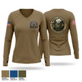 G 237th 93709751 Women's Long Sleeve V-neck Shirt - 1