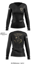 LMPD SRT 26773005 Women's Long Sleeve V-neck Shirt - 2