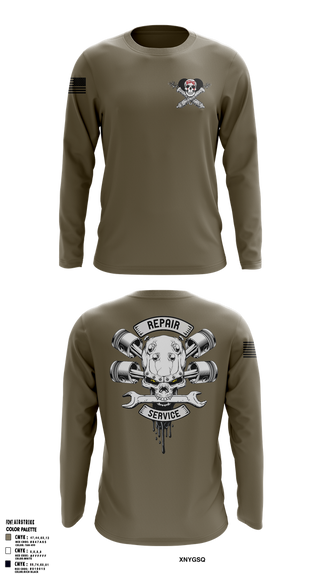 Long Sleeve Performance Shirt, 1-320TH FAR FOX CO, Army, Teamtime, Team time, sublimation, custom sports apparel, team uniforms, spirit wear, spiritwear, sports uniforms, custom shirts, team store, custom team store, fundraiser sports, apparel fundraiser