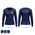 Pa Crime Prevention Officers Association Women's Long Sleeve V-neck Shirt - 1