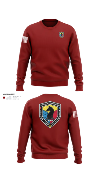 Crew Neck Sweatshirt, Command Post Modernization, , Teamtime, Team time, sublimation, custom sports apparel, team uniforms, spirit wear, spiritwear, sports uniforms, custom shirts, team store, custom team store, fundraiser sports, apparel fundraiser