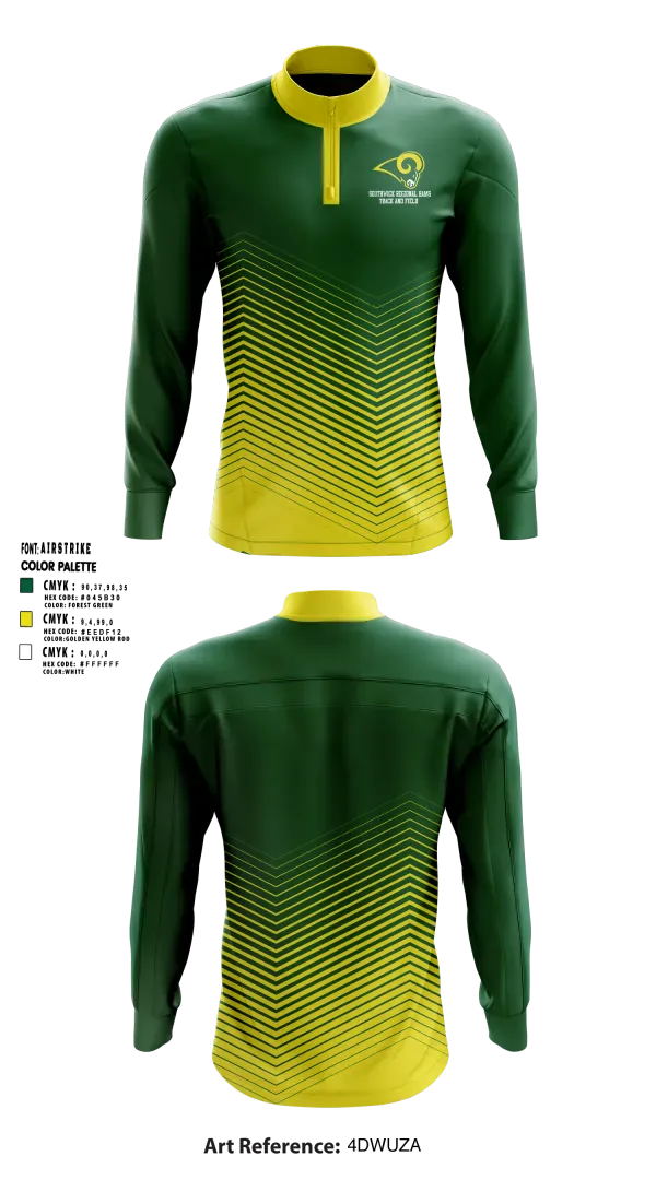 Quarter Zip Jacket, Southwick Regional Rams, Track & Field, Teamtime, Team time, sublimation, custom sports apparel, team uniforms, spirit wear, spiritwear, sports uniforms, custom shirts, team store, custom team store, fundraiser sports, apparel fundraiser