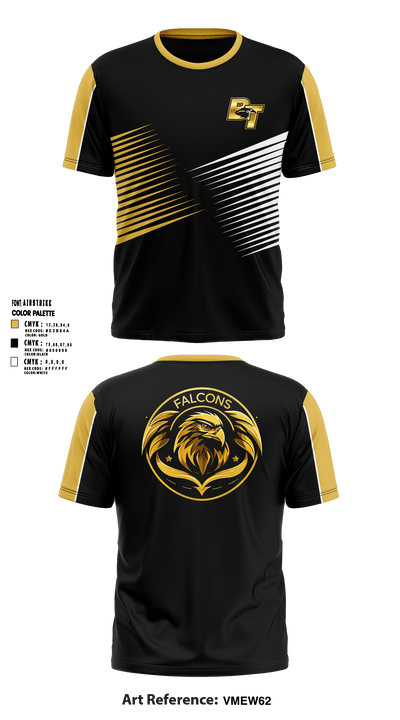Burlington Township Track Club 19007392 Short Sleeve Performance Shirt - 1