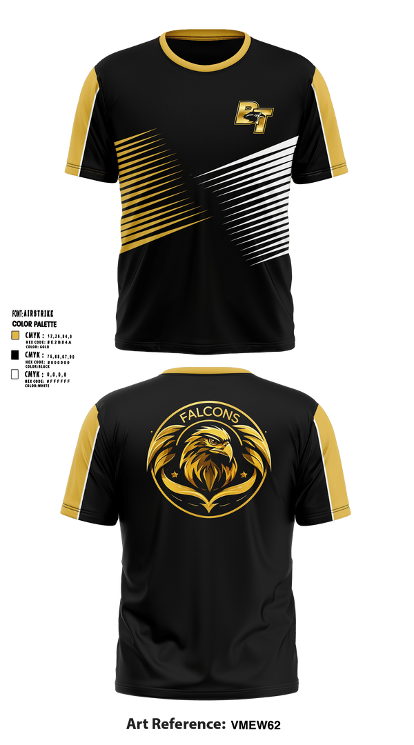 Burlington Township Track Club 19007392 Short Sleeve Performance Shirt - 1