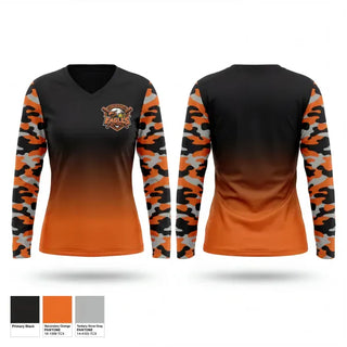 Womens Long Sleeve Vneck Shirt, Somerset Eagles Softball, Softball, Teamtime, Team time, sublimation, custom sports apparel, team uniforms, spirit wear, spiritwear, sports uniforms, custom shirts, team store, custom team store, fundraiser sports, apparel fundraiser