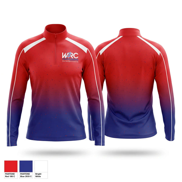 Quarter Zip Jacket, Wellington Runners Club, Spirit Store, Teamtime, Team time, sublimation, custom sports apparel, team uniforms, spirit wear, spiritwear, sports uniforms, custom shirts, team store, custom team store, fundraiser sports, apparel fundraiser
