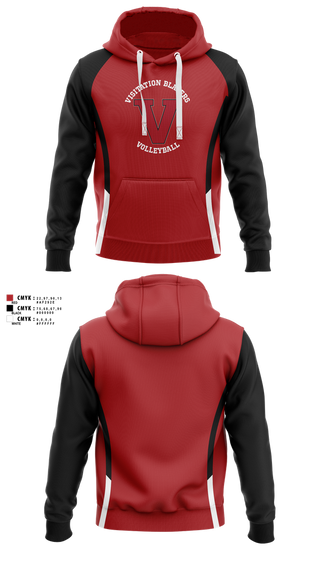 Hoodie, Visitation Blazers Volleyball, Women's Volleyball, Teamtime, Team time, sublimation, custom sports apparel, team uniforms, spirit wear, spiritwear, sports uniforms, custom shirts, team store, custom team store, fundraiser sports, apparel fundraiser
