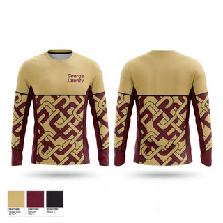Long Sleeve Performance Shirt, George County, Wrestling, Teamtime, Team time, sublimation, custom sports apparel, team uniforms, spirit wear, spiritwear, sports uniforms, custom shirts, team store, custom team store, fundraiser sports, apparel fundraiser