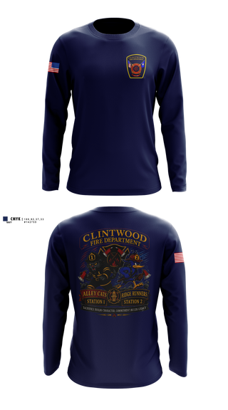 Long Sleeve Performance Shirt, Clintwood Fire Department, Fire Department, Teamtime, Team time, sublimation, custom sports apparel, team uniforms, spirit wear, spiritwear, sports uniforms, custom shirts, team store, custom team store, fundraiser sports, apparel fundraiser