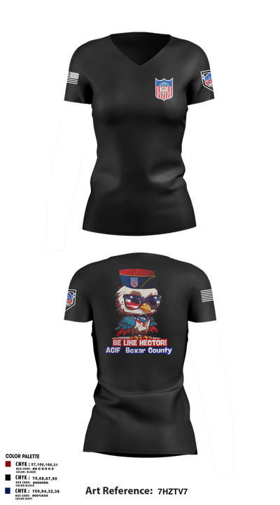 Agif 18486866 Women's Short Sleeve V-neck Shirt - 6