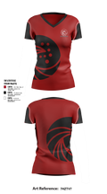 Tide Volleyball Women's Short Sleeve V-neck Shirt - 5
