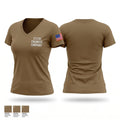 212th ENGINEER COMPANY 37966694 Women's Short Sleeve V-neck Shirt - 1