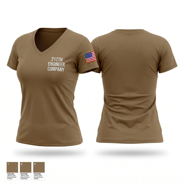 Womens Short Sleeve Vneck Shirt, 212th ENGINEER COMPANY, National Guard, Teamtime, Team time, sublimation, custom sports apparel, team uniforms, spirit wear, spiritwear, sports uniforms, custom shirts, team store, custom team store, fundraiser sports, apparel fundraiser