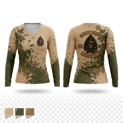 Broken Arrow Apollo Women's Long Sleeve V-neck Shirt - 1