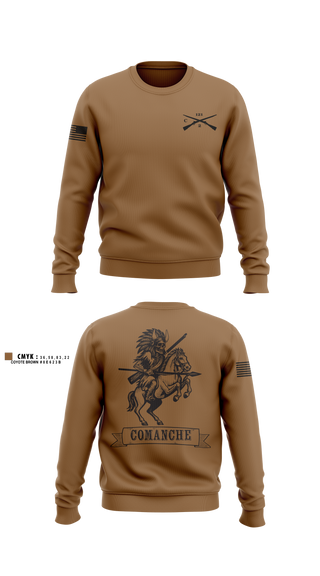 Crew Neck Sweatshirt, Charlie Company 2-121 IN BN, National Guard, Teamtime, Team time, sublimation, custom sports apparel, team uniforms, spirit wear, spiritwear, sports uniforms, custom shirts, team store, custom team store, fundraiser sports, apparel fundraiser