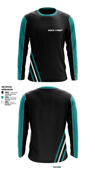 Long Sleeve Performance Shirt, Mach 1 Prep, Track & Field, Teamtime, Team time, sublimation, custom sports apparel, team uniforms, spirit wear, spiritwear, sports uniforms, custom shirts, team store, custom team store, fundraiser sports, apparel fundraiser