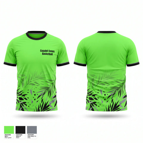 Short Sleeve Performance Shirt, Capalot Cones Basketball, Men's Basketball, Teamtime, Team time, sublimation, custom sports apparel, team uniforms, spirit wear, spiritwear, sports uniforms, custom shirts, team store, custom team store, fundraiser sports, apparel fundraiser