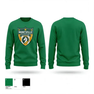 Crew Neck Sweatshirt, Montville Soccer, Men's Soccer, Teamtime, Team time, sublimation, custom sports apparel, team uniforms, spirit wear, spiritwear, sports uniforms, custom shirts, team store, custom team store, fundraiser sports, apparel fundraiser