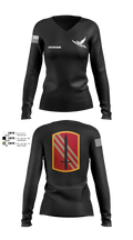 196th BDE SIG CO 21636857 Women's Long Sleeve V-neck Shirt - 4