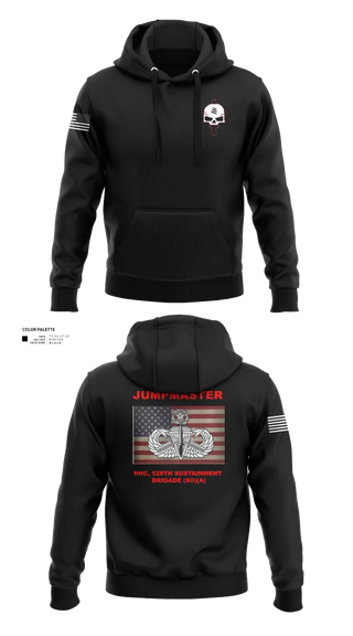 Hoodie, HHC, STB, 528th Sustainment Brigade (SO) (A), Army, Teamtime, Team time, sublimation, custom sports apparel, team uniforms, spirit wear, spiritwear, sports uniforms, custom shirts, team store, custom team store, fundraiser sports, apparel fundraiser