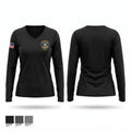 Cotter Police Department Women's Long Sleeve V-neck Shirt - 1
