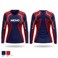 Select Baseball Women's Long Sleeve V-neck Shirt - 1