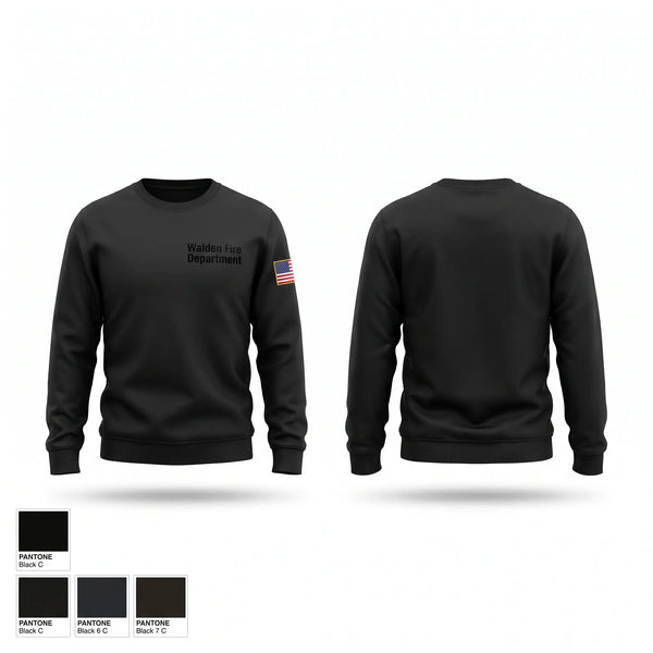 Crew Neck Sweatshirt, Walden Fire Department, Fire Department, Teamtime, Team time, sublimation, custom sports apparel, team uniforms, spirit wear, spiritwear, sports uniforms, custom shirts, team store, custom team store, fundraiser sports, apparel fundraiser