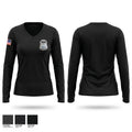 Westland Police Department Women's Long Sleeve V-neck Shirt - 1
