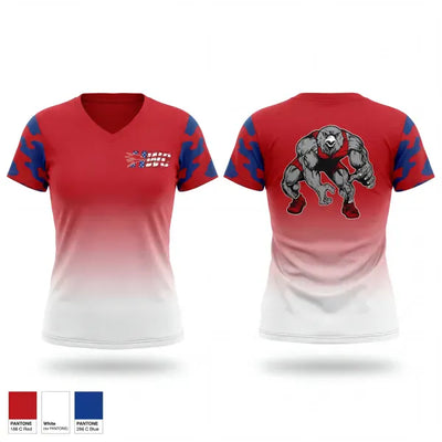 Hawks Wrestling Club 69391384 Women's Short Sleeve V-neck Shirt - 1
