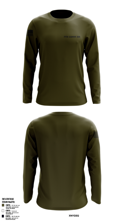 7th COMM BN 63544098 Long Sleeve Performance Shirt 1