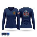 Station 2 Women's Long Sleeve V-neck Shirt - 1