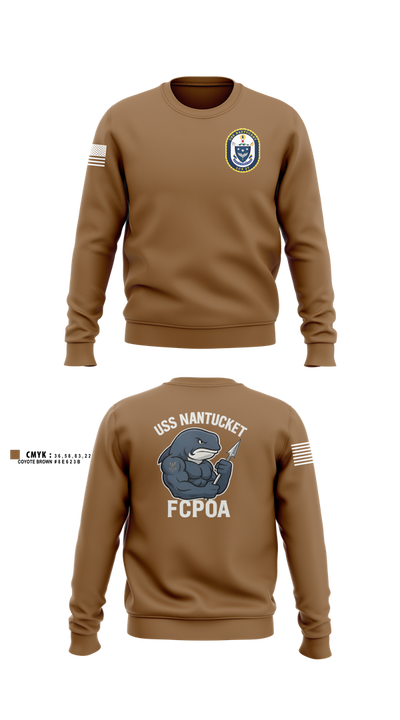 USS NANTUCKET LCS 27 Crew Neck Sweatshirt - 6