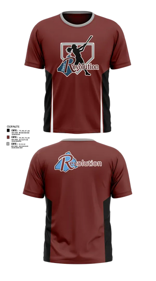 Short Sleeve Performance Shirt, Revolution Delco 14U White, Softball, Teamtime, Team time, sublimation, custom sports apparel, team uniforms, spirit wear, spiritwear, sports uniforms, custom shirts, team store, custom team store, fundraiser sports, apparel fundraiser
