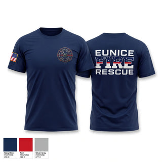 Old School Cotton Feel Shirt, Eunice Fire Department, Fire Department, Teamtime, Team time, sublimation, custom sports apparel, team uniforms, spirit wear, spiritwear, sports uniforms, custom shirts, team store, custom team store, fundraiser sports, apparel fundraiser