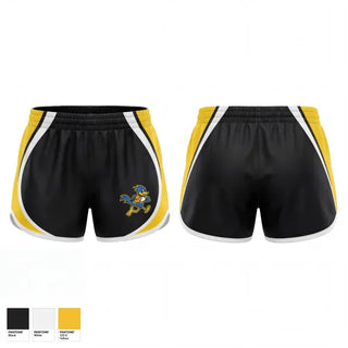 Womens Shorts, Road Runners, Cheer, Teamtime, Team time, sublimation, custom sports apparel, team uniforms, spirit wear, spiritwear, sports uniforms, custom shirts, team store, custom team store, fundraiser sports, apparel fundraiser