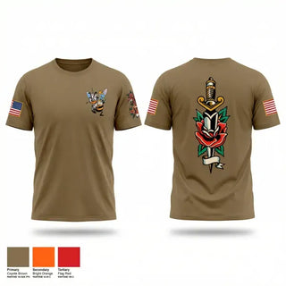 Old School Cotton Feel Shirt, SEABEES, Navy, Teamtime, Team time, sublimation, custom sports apparel, team uniforms, spirit wear, spiritwear, sports uniforms, custom shirts, team store, custom team store, fundraiser sports, apparel fundraiser