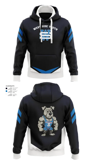 Hoodie, West Side Youth, Wrestling, Teamtime, Team time, sublimation, custom sports apparel, team uniforms, spirit wear, spiritwear, sports uniforms, custom shirts, team store, custom team store, fundraiser sports, apparel fundraiser