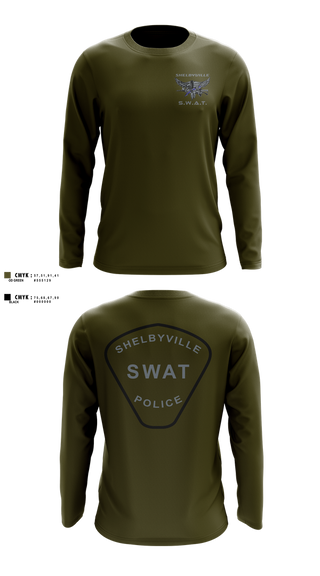 Long Sleeve Performance Shirt, Shelbyville SWAT, Police, Teamtime, Team time, sublimation, custom sports apparel, team uniforms, spirit wear, spiritwear, sports uniforms, custom shirts, team store, custom team store, fundraiser sports, apparel fundraiser