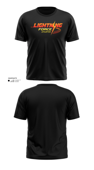 Short Sleeve Performance Shirt, Lightning Force Athletics, Track & Field, Teamtime, Team time, sublimation, custom sports apparel, team uniforms, spirit wear, spiritwear, sports uniforms, custom shirts, team store, custom team store, fundraiser sports, apparel fundraiser