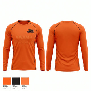 Long Sleeve Performance Shirt, Swamp Donkeys, Baseball, Teamtime, Team time, sublimation, custom sports apparel, team uniforms, spirit wear, spiritwear, sports uniforms, custom shirts, team store, custom team store, fundraiser sports, apparel fundraiser