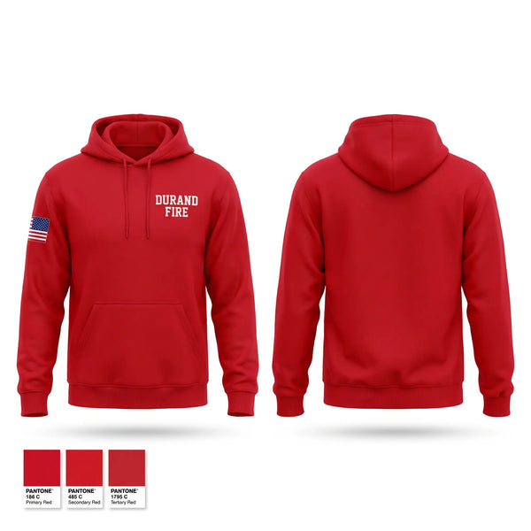 Hoodie, Durand Fire, Fire Department, Teamtime, Team time, sublimation, custom sports apparel, team uniforms, spirit wear, spiritwear, sports uniforms, custom shirts, team store, custom team store, fundraiser sports, apparel fundraiser