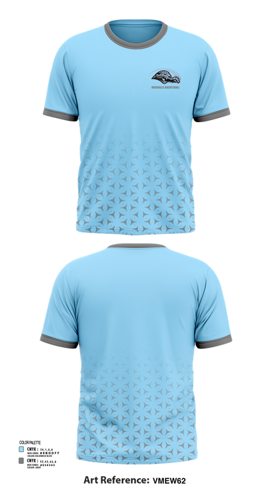 Overhills High School Basketball 959585 Short Sleeve Performance Shirt - 42