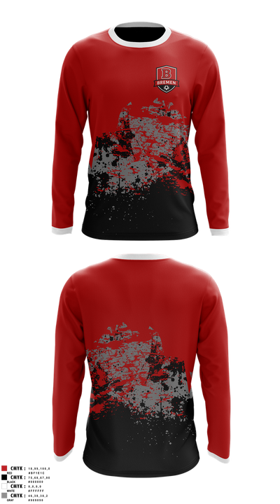 Bremen Soccer 43013668 Long Sleeve Performance Shirt 2